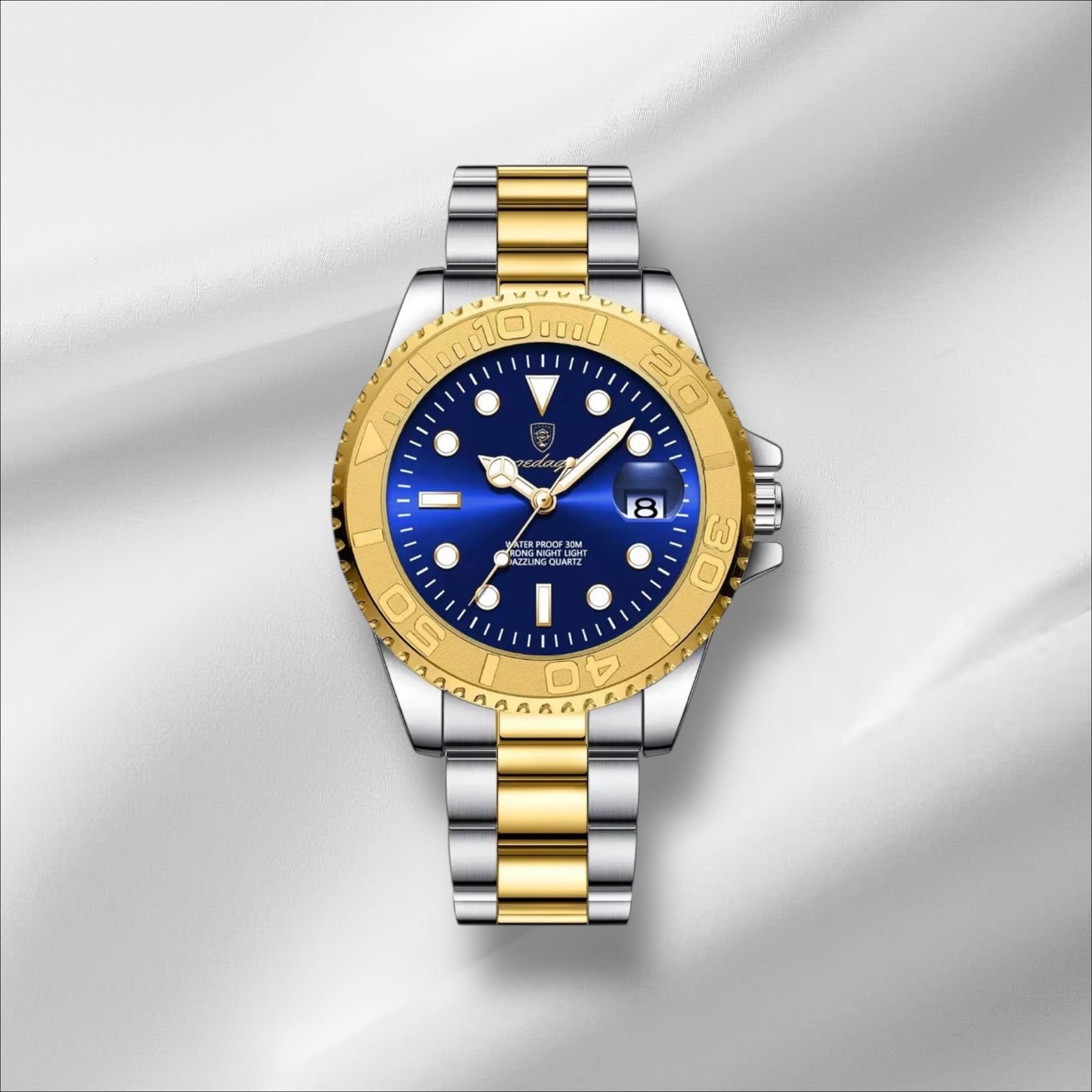 Montre Homme Luxe POEDAGAR – Acier Inoxydable