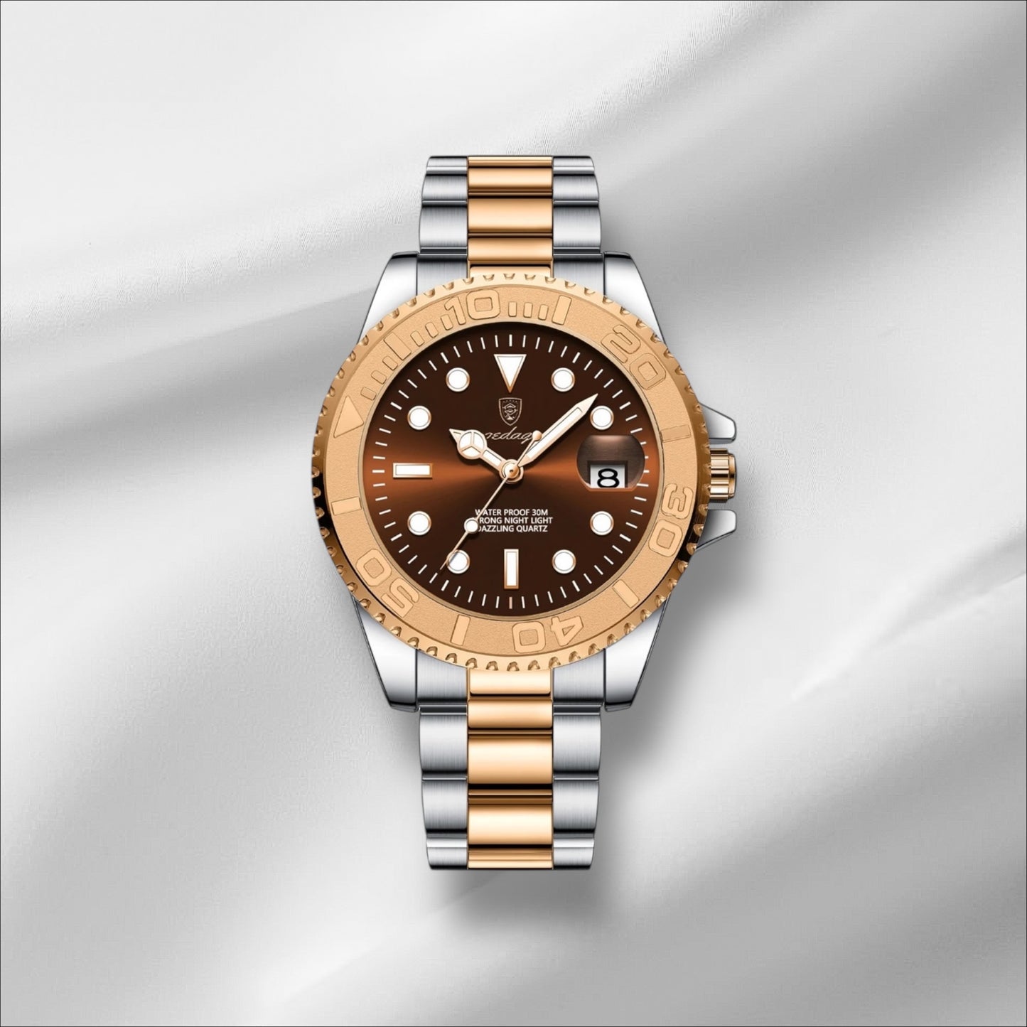 Montre Homme Luxe POEDAGAR – Acier Inoxydable