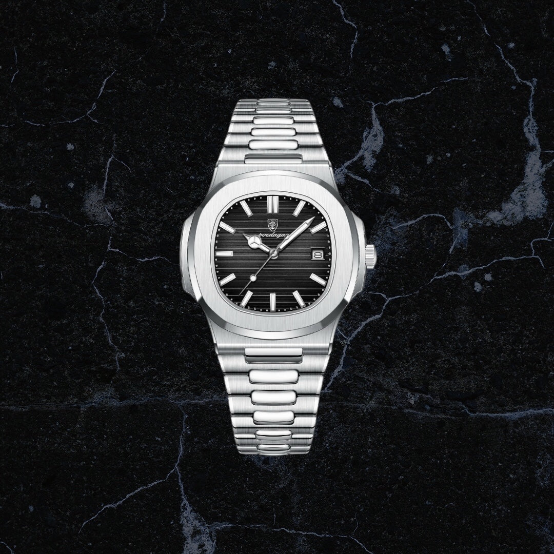 Montre Homme POEDAGAR Quartz Étanche Lumin. Acier Inox