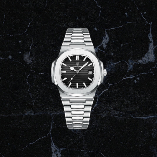 Montre Homme POEDAGAR Quartz Étanche Lumin. Acier Inox