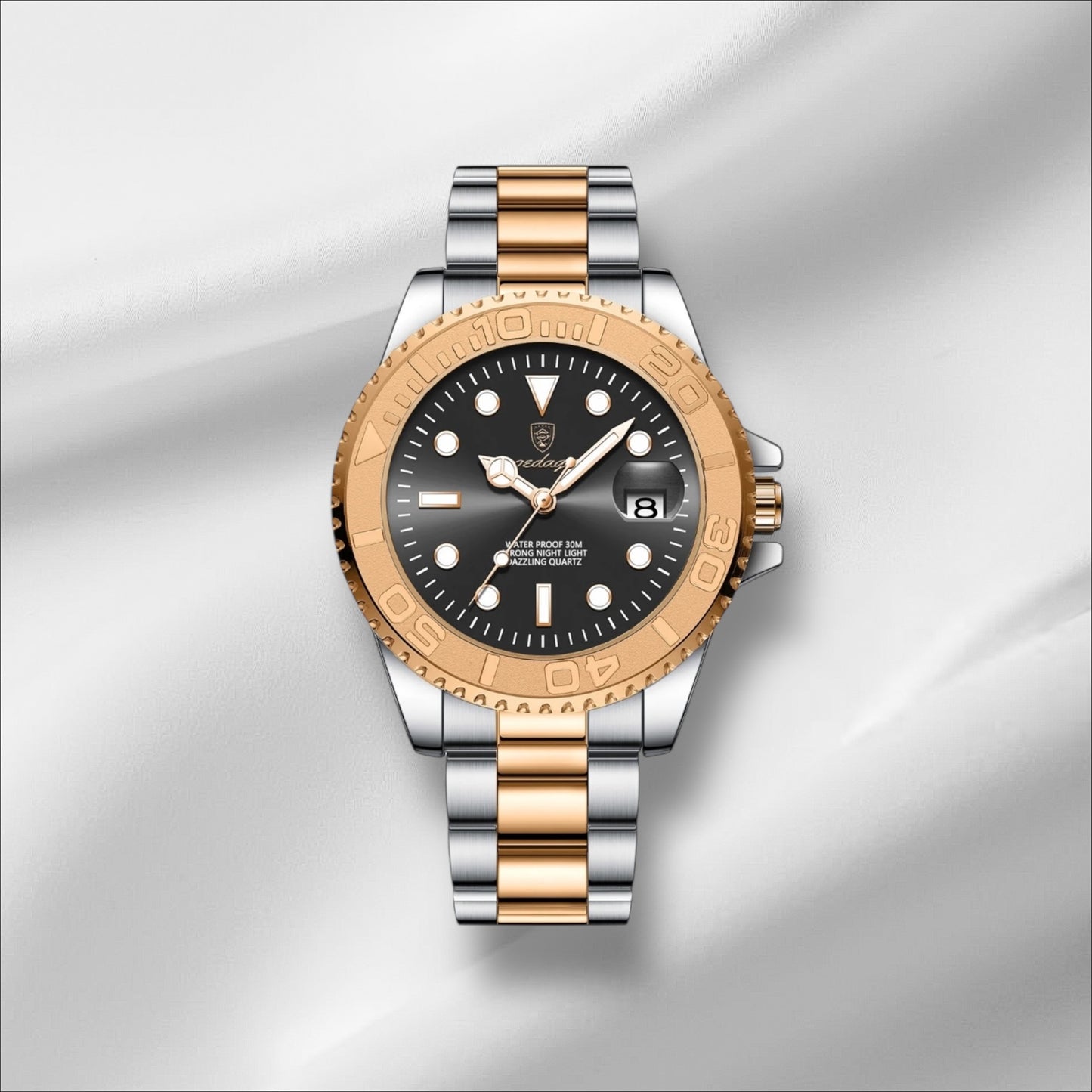 Montre Homme Luxe POEDAGAR – Acier Inoxydable