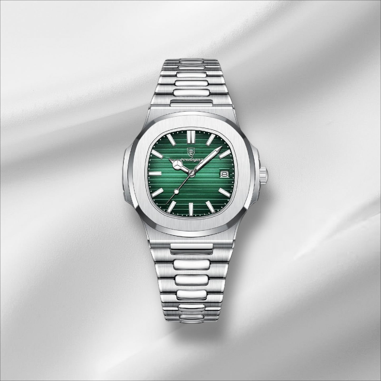 Montre Homme POEDAGAR Quartz Étanche Lumin. Acier Inox