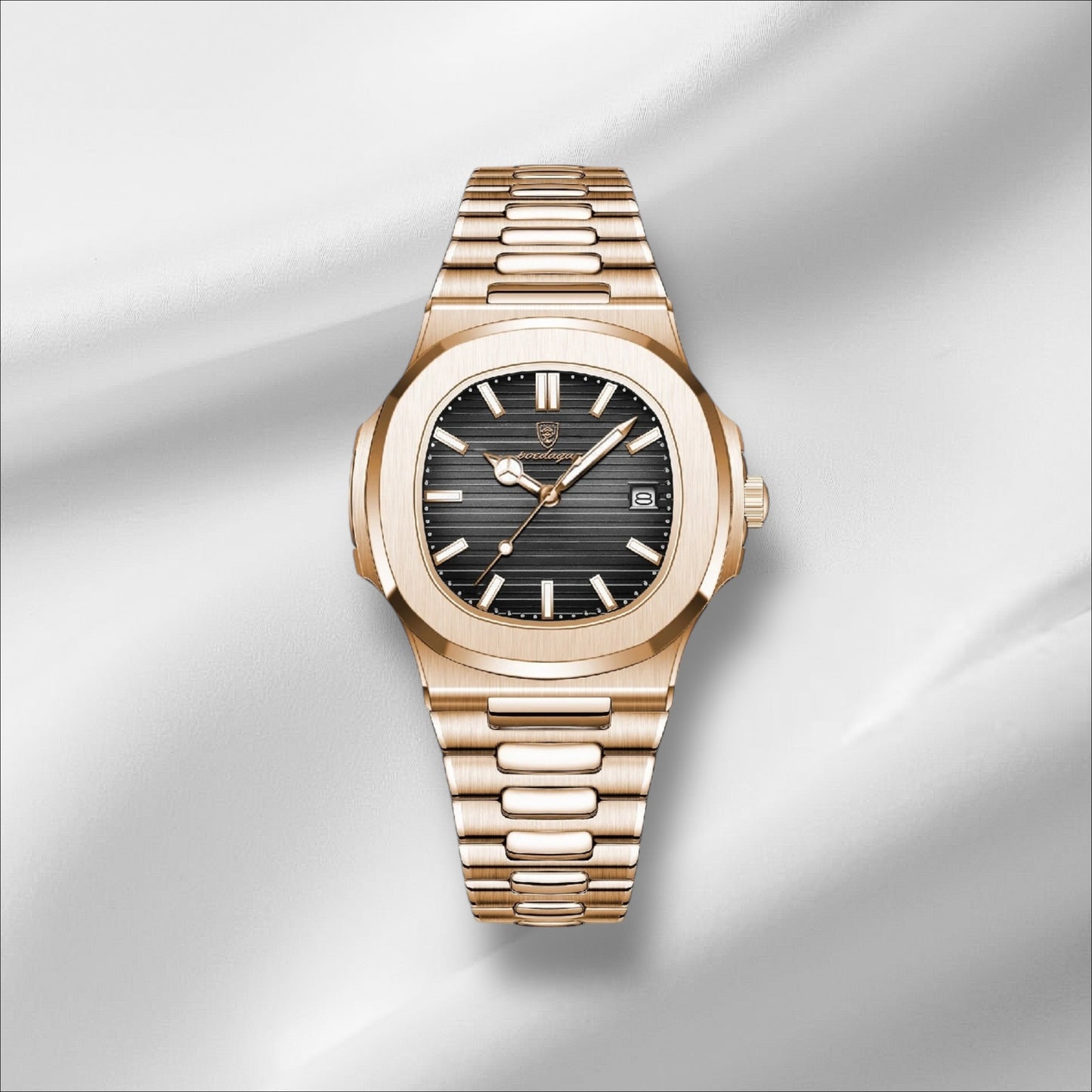 Montre Homme POEDAGAR Quartz Étanche Lumin. Acier Inox