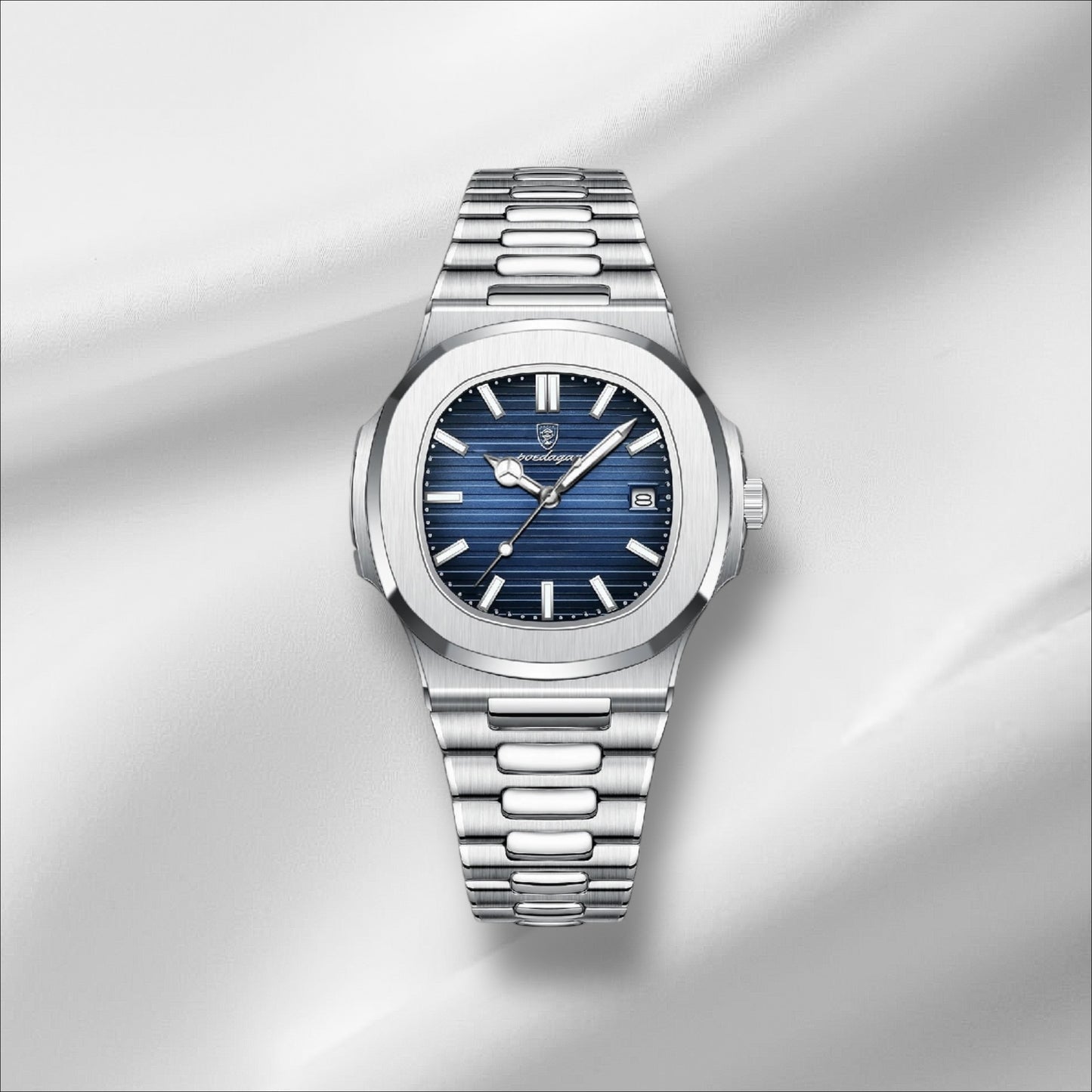 Montre Homme POEDAGAR Quartz Étanche Lumin. Acier Inox