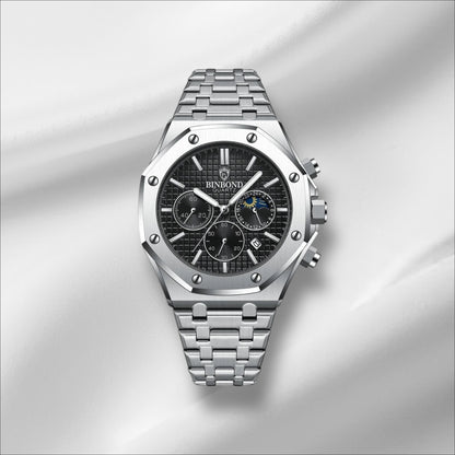 Montre Homme Luxe Chronographe – Acier Inoxydable