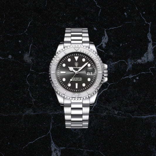 Montre Homme Luxe POEDAGAR – Acier Inoxydable