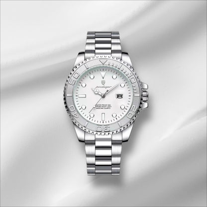 Montre Homme Luxe POEDAGAR – Acier Inoxydable