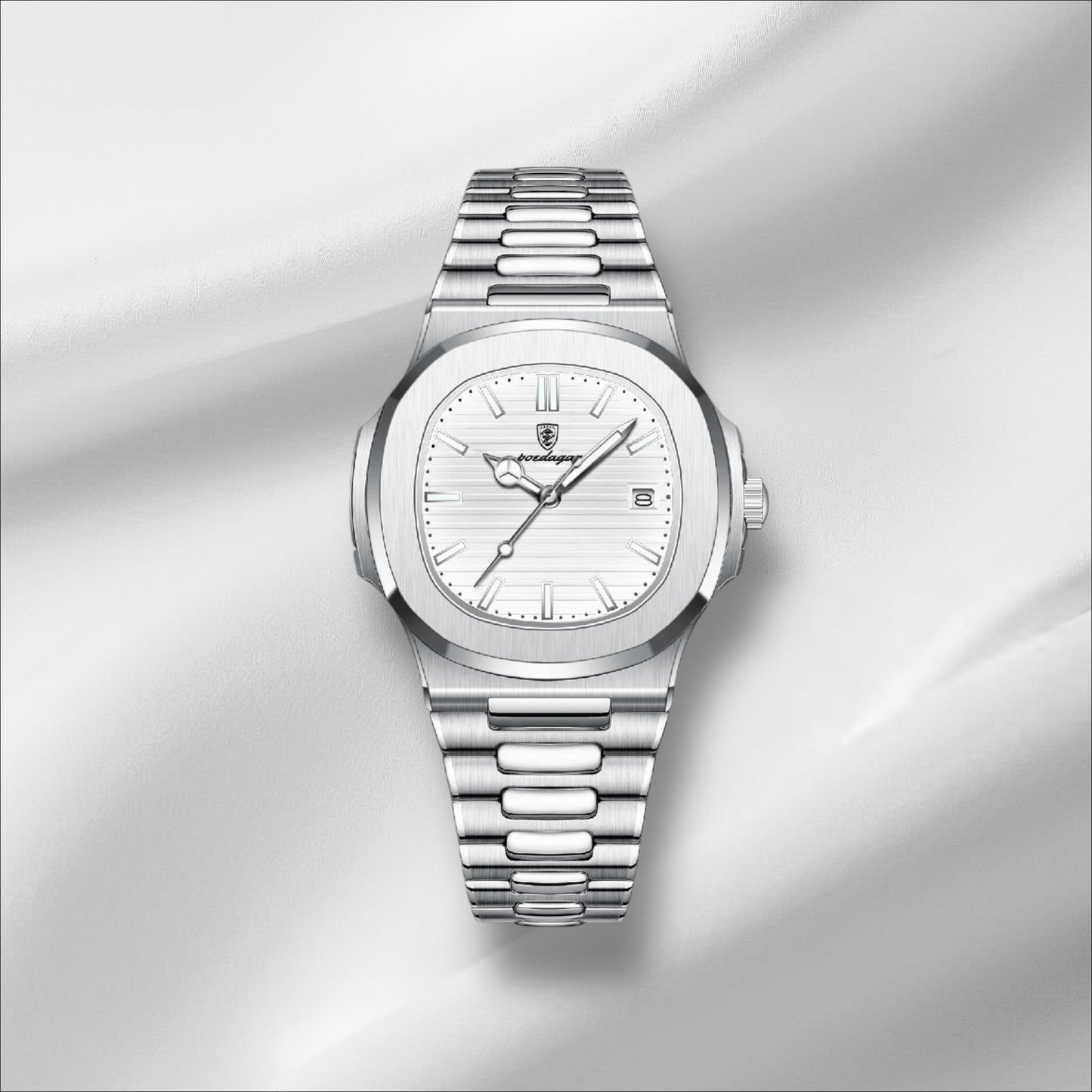 Montre Homme POEDAGAR Quartz Étanche Lumin. Acier Inox