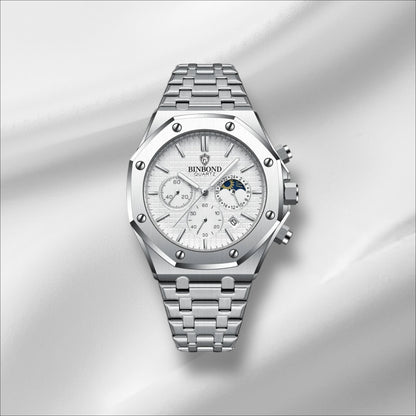 Montre Homme Luxe Chronographe – Acier Inoxydable