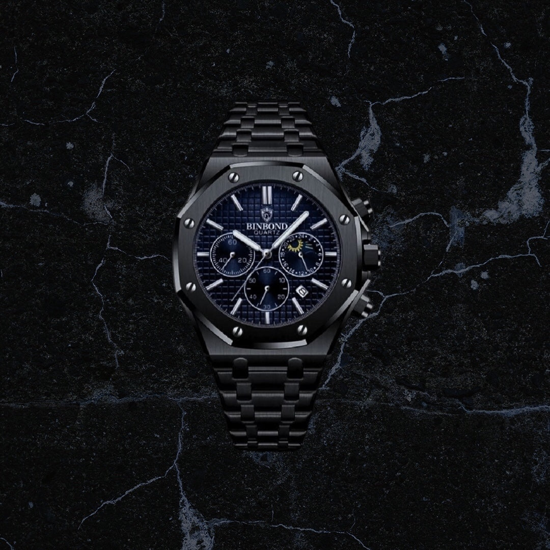 Montre Homme Luxe Chronographe – Acier Inoxydable