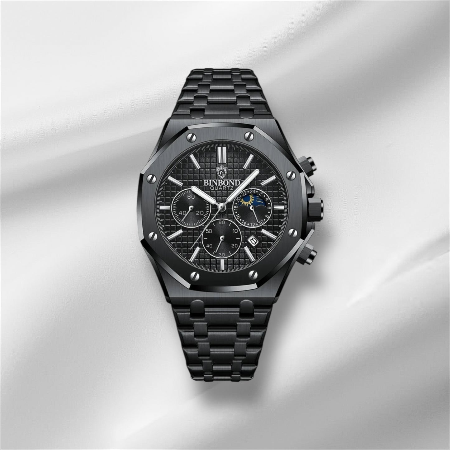 Montre Homme Luxe Chronographe – Acier Inoxydable